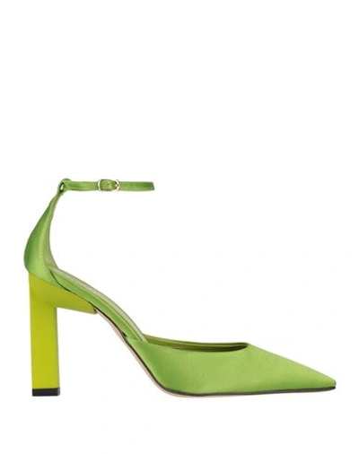 Ovye' By Cristina Lucchi Woman Pumps Green Size 8 Textile Fibers