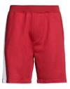 Dsquared2 Man Shorts & Bermuda Shorts Red Size L Cotton, Polyester, Elastane