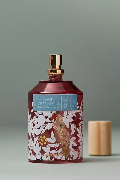 Anthropologie Getaway Fruity Peach Chamomile Room Spray In Burgundy