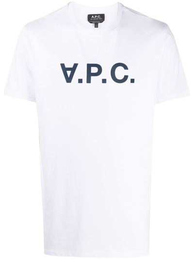 Apc Vpc T-shirt Men White In Cotton