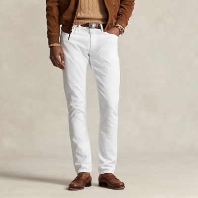 Ralph Lauren Sullivan Slim Garment-dyed Jean In Deckwash White