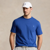 Polo Ralph Lauren Tailored Crewneck T-shirt With Short Sleeves In Beach Royal
