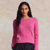 Polo Ralph Lauren Cable-knit Cashmere Sweater In Pink