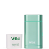 Wild Fresh Cotton And Sea Salt Deodorant In Aqua Case 40g