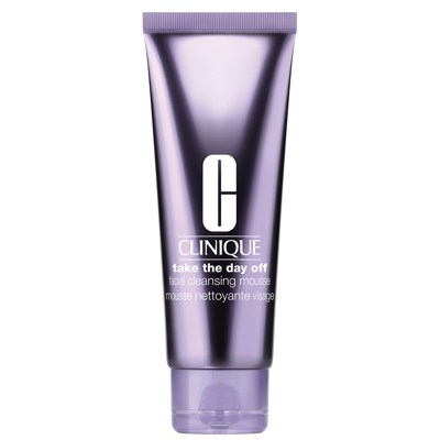Clinique Take The Day Off Facial Cleansing Mousse With Ha + 10% Glycerin 125ml In Purple