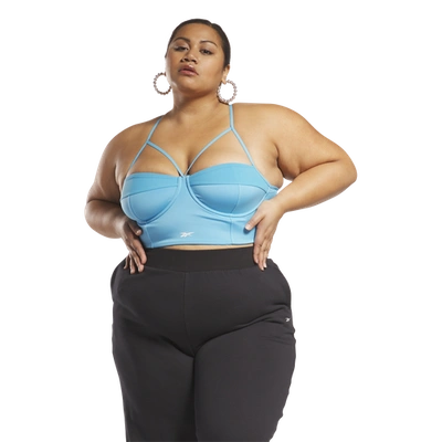 Reebok Most Extra Bralette (plus Size) In Turquoise