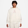 Nike Men's Ja Standard Issue Dri-fit Pullover Basketball Hoodie In White