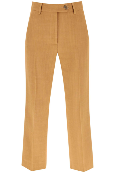 Blazé Milano Santana Peanut Nana Cropped Tailoring Trousers In Multi-colored