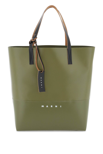 Marni Tribeca Tote Bag In Green