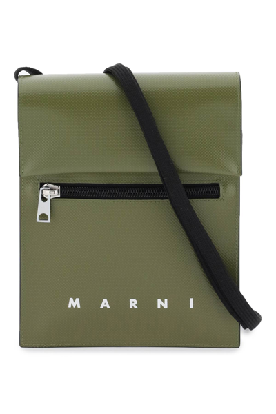 Marni Tribeca Crossbody Bag In Green