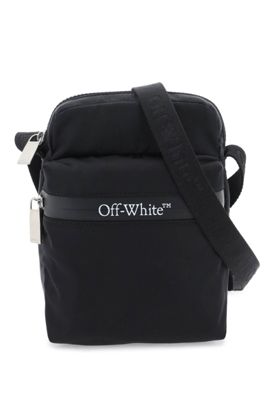 Off-white Off White Nylon Crossbody Bag In Black