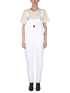 Washington Dee Cee Washington Dee-cee Woman Overalls White Size 30 Cotton In White