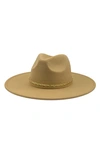 Marcus Adler Chain Band Wool Hat In Camel