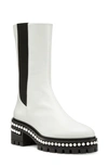 Stuart Weitzman Soho Pearl Chelsea Bootie In White