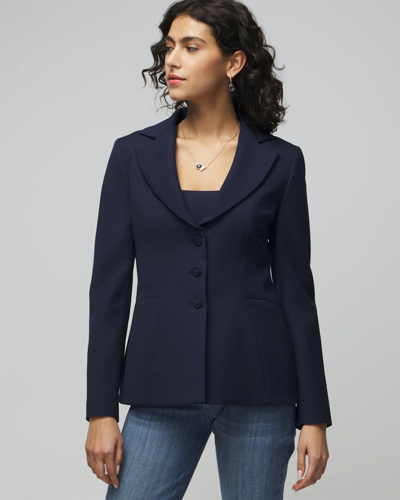 White House Black Market 3-button Signature Blazer In Officer Blue