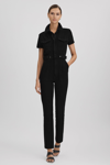 GOOD AMERICAN GOOD AMERICAN BLACK GOOD AMERICAN DENIM JUMPSUIT