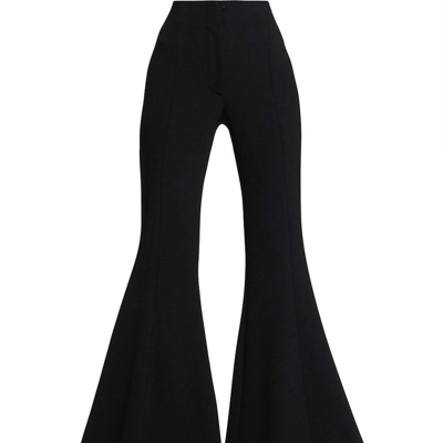 Proenza Schouler Viscose Suiting Wide Leg Pants In Black