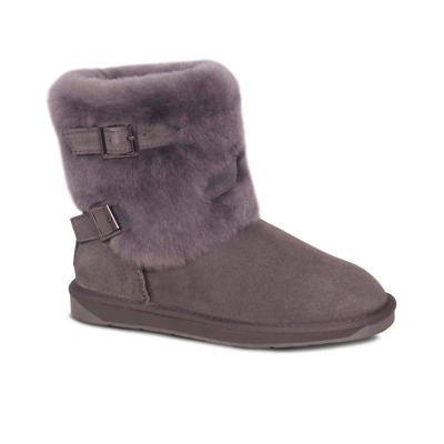 Cloud Nine Women's Two Buckle Boots In Gray In Brown