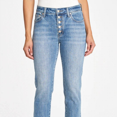 Pistola Colleen High-waisted Slim Flare Jean In Tinted Denim, Women's At Urban Outfitters In Blue