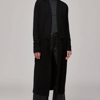 Soia & Kyo Annabella Long Sustainable Coat Cardigan In Black