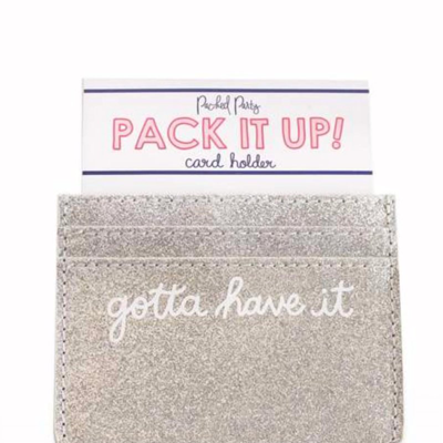 Packed Party Gotta Have It Card Holder In Grey