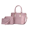 MKF COLLECTION BY MIA K SHONDA 3PC TOTE WITH COSMETIC POUCH & WRISTLET