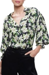 ALICE AND OLIVIA JULIUS FLORAL PRINT BLOUSE