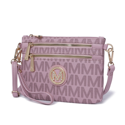 Mkf Collection By Mia K Geneve M Signature Crossbody & Wristlet Handbag In Multi