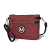 Mkf Collection By Mia K Geneve M Signature Crossbody & Wristlet Handbag In White