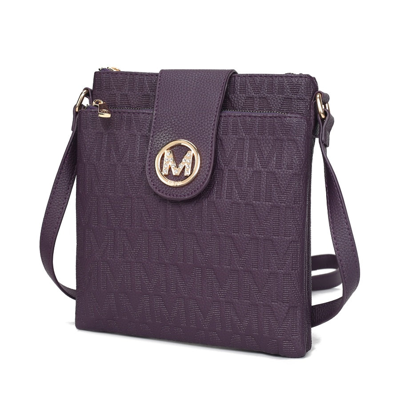 Mkf Collection By Mia K Marietta M Signature Crossbody Handbag In Purple
