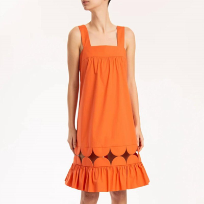 Adriana Degreas Bubble Short Dress In Tangerine In Orange