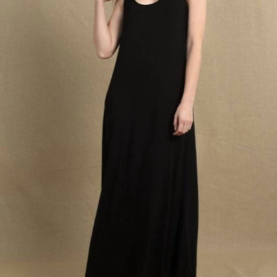 Molly Bracken Long Maxi Dress In Black