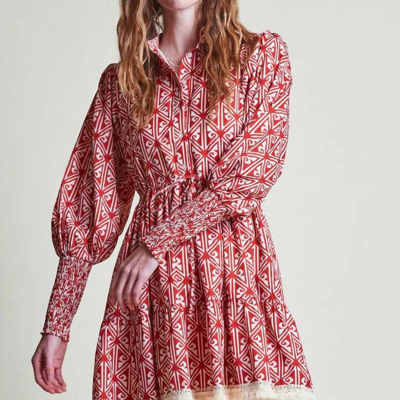 The Shirt Brooke Dress In Rust In Pink