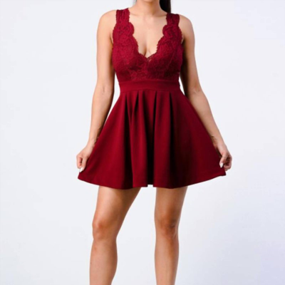 Privy Mini Dress In Red