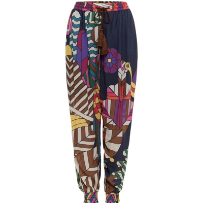 Carolina K Women's Genie Pant In Tropix Print In Black