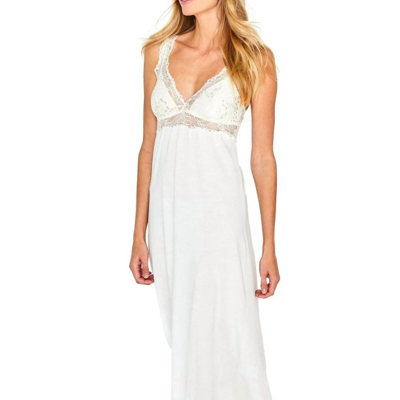 B Up Alissa Tank Long Gown In Ivory In White