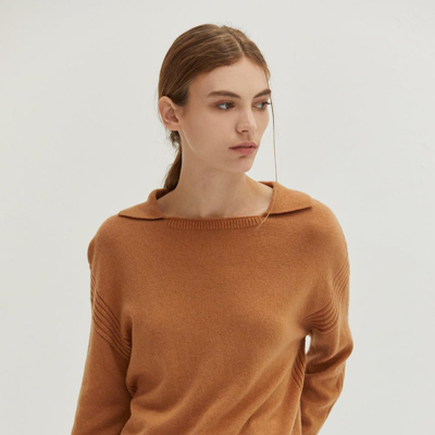 Crescent Maline Sweater Top In Brown