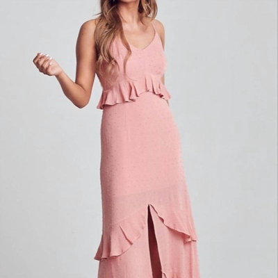 Blue Blush Maxi Dress In Blush In Pink