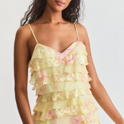 Loveshackfancy Agrace Mini Dress In Yellow