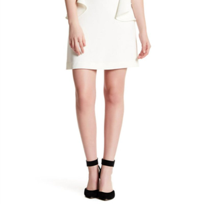 Issue New York Off The Shoulder Dress In Ivory In White