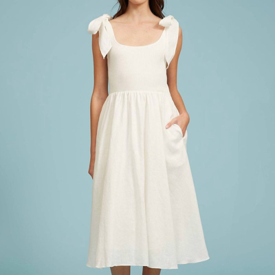 Lucy Paris Briela Tie Tank Dress In Cream In White