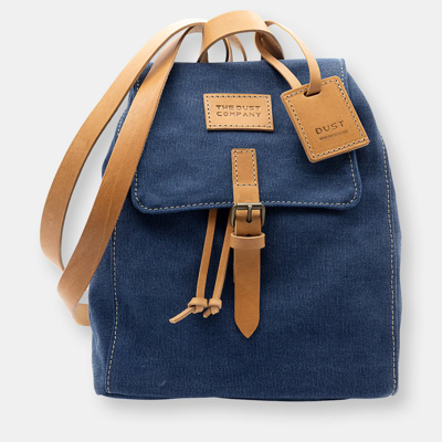 The Dust Company Mod 226 Vintage Backpack In Cotton Blue