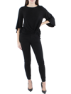 Karen Kane Womens Flare Sleeve Twist Front Pullover Top In Black