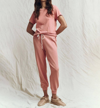 The Great The Little Tee In Rose In Multi
