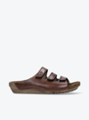 WOLKY WOMEN'S NOMAD SANDAL IN VEGI LEATHER COGNAC