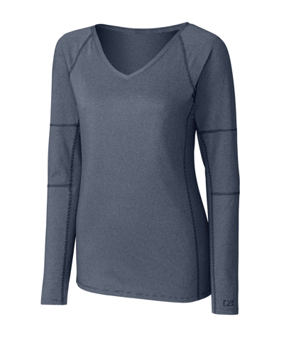 Cutter & Buck Ladies' L/s Victory V Neck Shirt In Multi