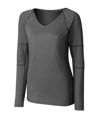 CUTTER & BUCK LADIES' L/S VICTORY V NECK SHIRT