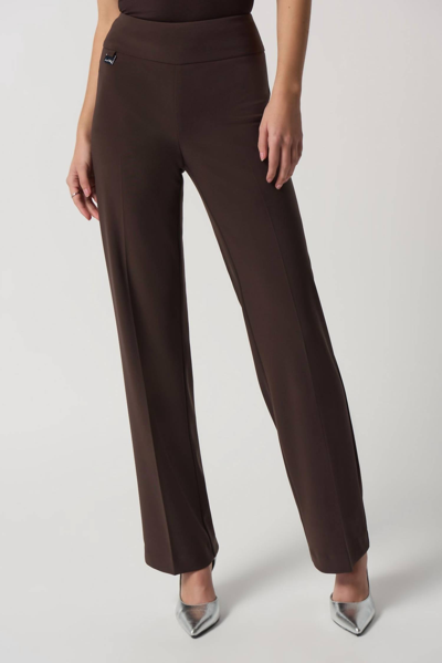 Joseph Ribkoff Textured Pant In Brown