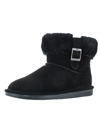 BEARPAW ABBY WOMENS SUEDE SHEEPSKIN LINED ANKLE BOOTS