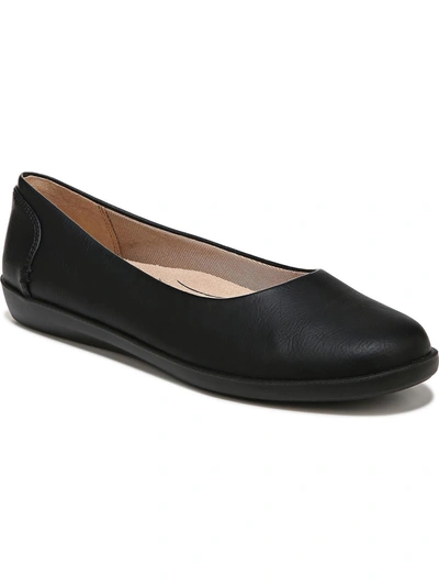 Lifestride Womens Solid Ballet Flats In Black